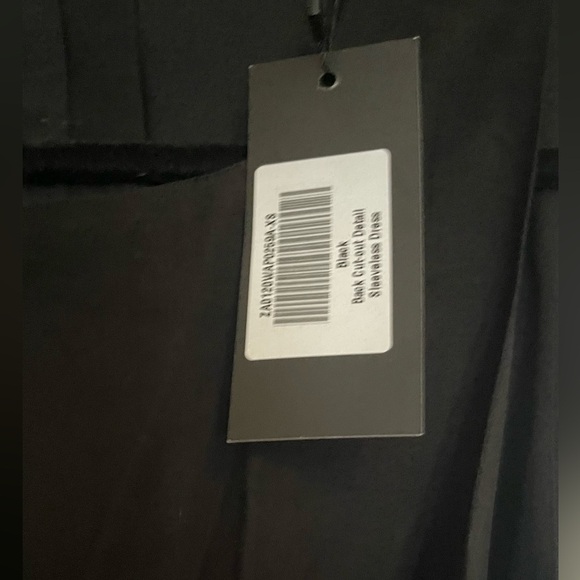 Black Midi Dress- Cut out- XS-NWT - Picture 3 of 4